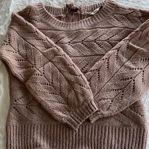 Winter - rose pink sweater